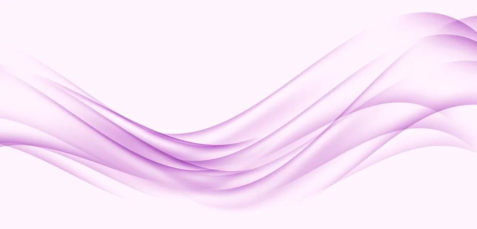 Abstract smooth color wave vector. Curve flow green motion illustration. Smoke Stock Illustration