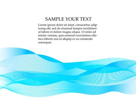 Abstract smooth color wave vector. Stock Illustration