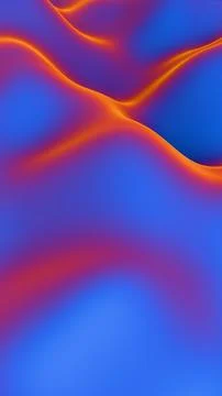 Abstract smooth flowing gradient with blue, orange, and purple tones.. Stock Illustration