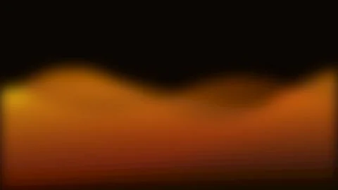 Abstract smooth golden orange waves fading into a deep solid black background Stock Footage 338309717