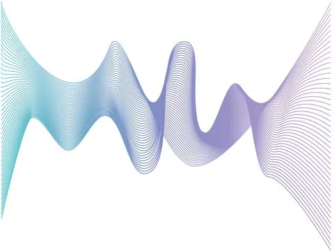 Abstract smooth gradient lines. website design abstraction Stock Illustration