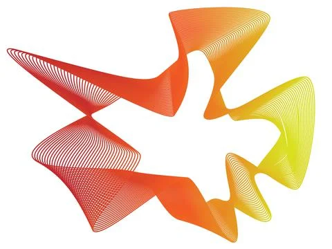 Abstract smooth gradient lines. website design abstraction Stock Illustration