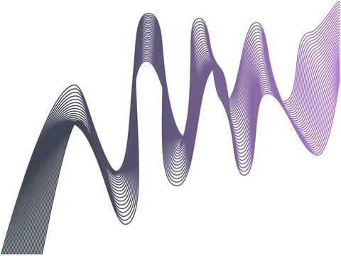 Abstract smooth gradient lines. website design abstraction Stock Illustration