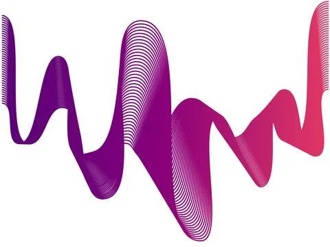 Abstract smooth gradient lines. website design abstraction Stock Illustration