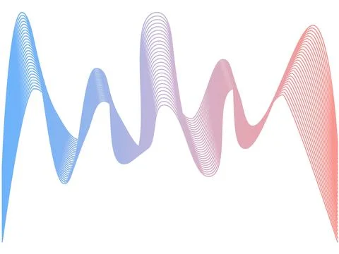 Abstract smooth gradient lines. website design abstraction Stock Illustration