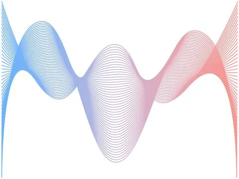 Abstract smooth gradient lines. website design abstraction Stock Illustration