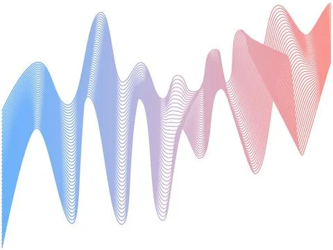 Abstract smooth gradient lines. website design abstraction Stock Illustration