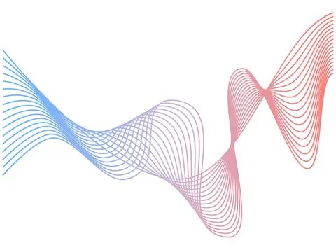 Abstract smooth gradient lines. website design abstraction Stock Illustration