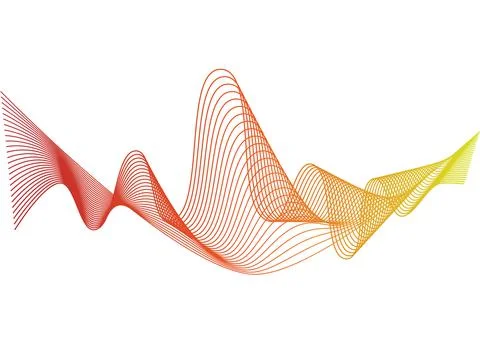 Abstract smooth gradient lines. website design abstraction Stock Illustration