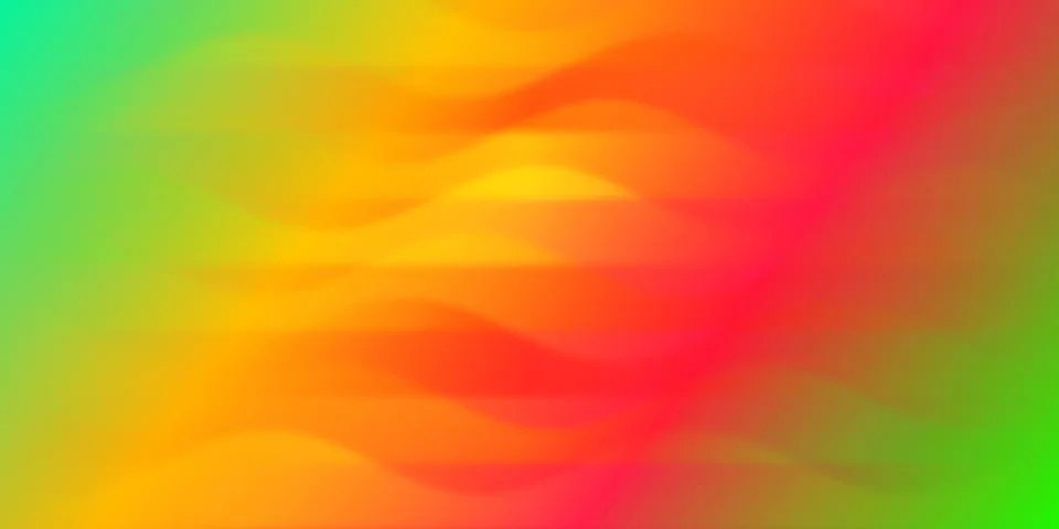 Abstract smooth gradient wave background in bright colors Stock Illustration