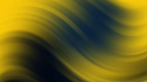 Abstract smooth gradient waves of yellow and dark blue.  Blurr motion and color Stock Footage 293097989