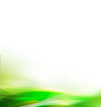 Abstract smooth green flow background, Vector illustration Stock Illustration