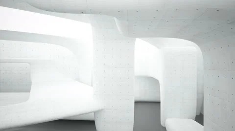 Abstract smooth interior concrete Stock Footage 50738887