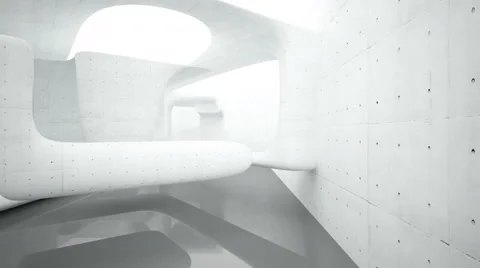 Abstract smooth interior concrete Stock Footage 50869106