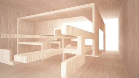 Abstract smooth interior of wood . Vidéo 86684432