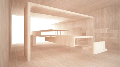 Abstract smooth interior of wood . 動画素材 86684521