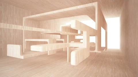 Abstract smooth interior of wood . Stock Footage 86684569