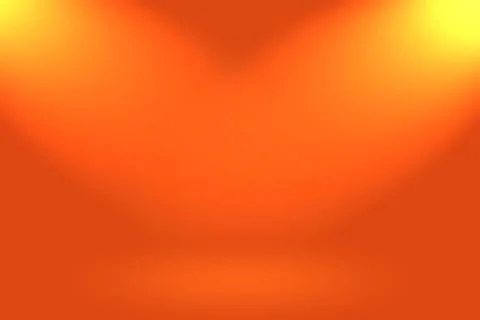 Abstract smooth Orange background layout design,studio,room, web template ... Stock Photos