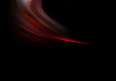 Abstract smooth red wave element. Flow curve red motion illustration. Smoky w Stock Illustration