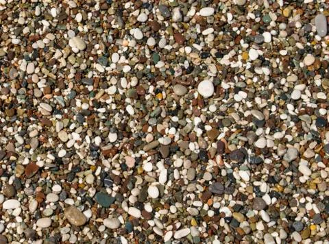 Abstract smooth round pebbles texture background for interior exterior decora Stock Photos