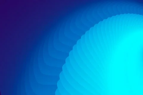 Abstract smooth round wavy figure. Lots of smooth gradient shapes creating a Stock Illustration