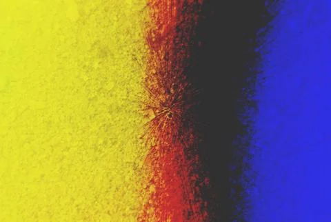 Abstract smooth shapes blue red and yellow gradient background with soft gr.. イラスト素材
