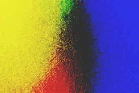 Abstract smooth shapes blue red and yellow gradient background with soft gr.. イラスト素材