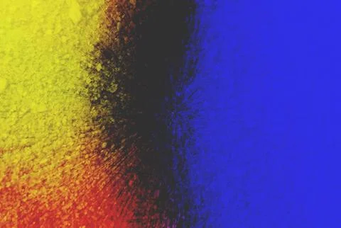 Abstract smooth shapes blue red and yellow gradient background with soft gr.. イラスト素材