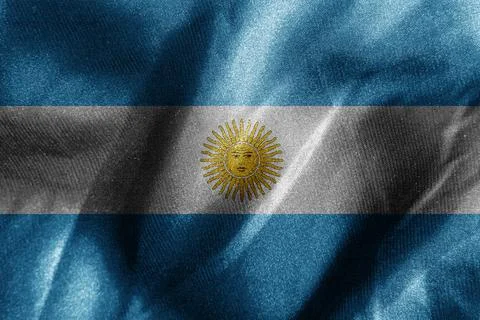 Abstract smooth silk background with the country flag Stock Photos