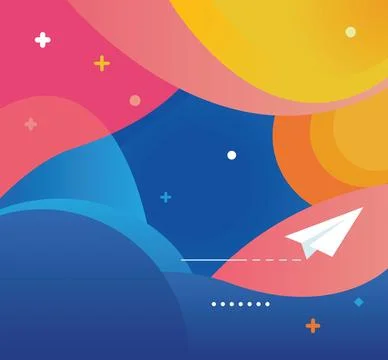 Abstract Smooth Wave Colourful Background. abstract background with waves. Illustrazione stock