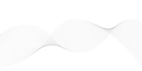 Abstract smooth wave line background minimal modern technology Stock Illustration