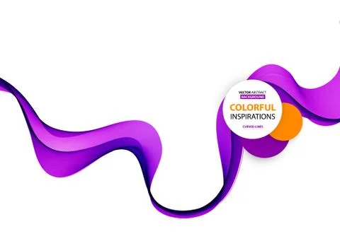 Abstract smooth wave motion illustration Stock Illustration