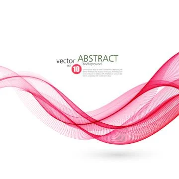 Abstract smooth wave motion illustration Illustrazione stock