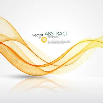 Abstract smooth wave motion illustration Stock Illustration