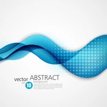 Abstract smooth wave motion illustration Stock Illustration