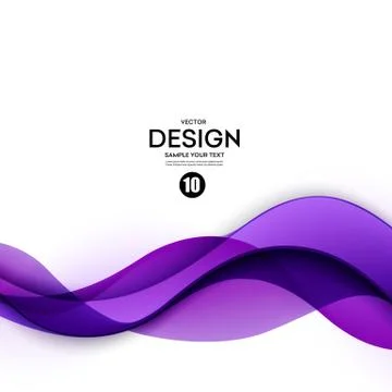 Abstract smooth wave motion illustration Stock Illustration
