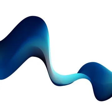 Abstract smooth wave motion illustration Stock Illustration