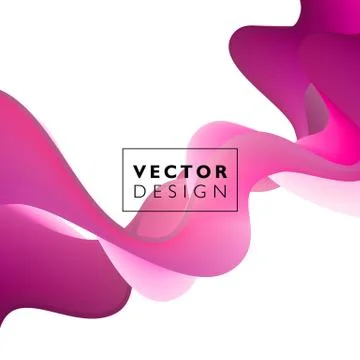 Abstract smooth wave motion illustration Stock Illustration
