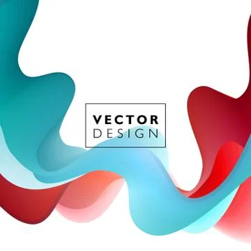 Abstract smooth wave motion illustration Stock Illustration