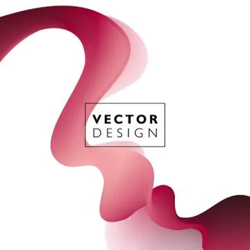 Abstract smooth wave motion illustration Stock Illustration