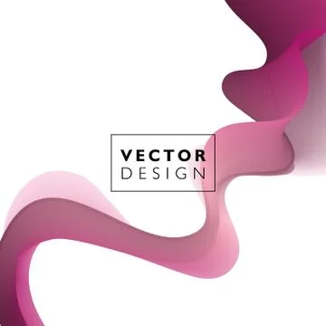 Abstract smooth wave motion illustration Stock Illustration
