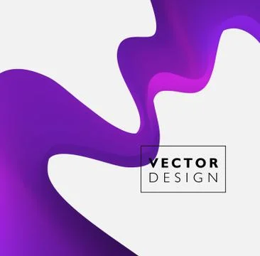 Abstract smooth wave motion illustration Stock Illustration