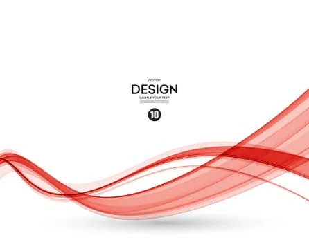 Abstract smooth wave motion illustration Stock Illustration