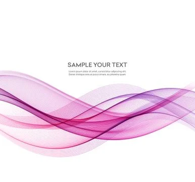 Abstract smooth wave motion illustration Illustrazione stock