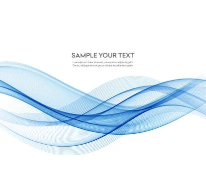 Abstract smooth wave motion illustration Stock Illustration