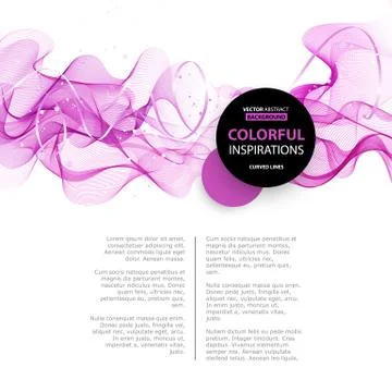 Abstract smooth wave motion illustration Stock Illustration