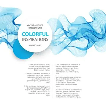 Abstract smooth wave motion illustration Stock Illustration
