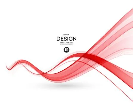 Abstract smooth wave motion illustration Stock Illustration