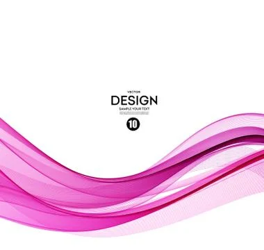 Abstract smooth wave motion illustration Stock Illustration