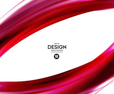 Abstract smooth wave motion illustration Stock Illustration